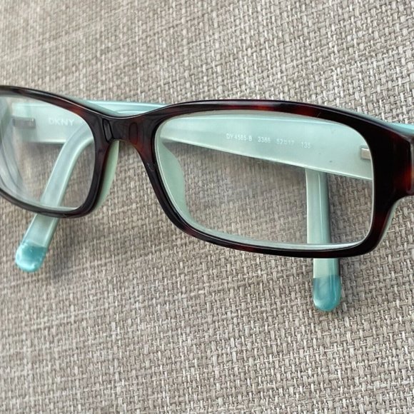 DKNY Ladies Eyeglasses Brown Tortoise DY4585 3388 52[]17 135 Glasses Frame - Picture 3 of 11